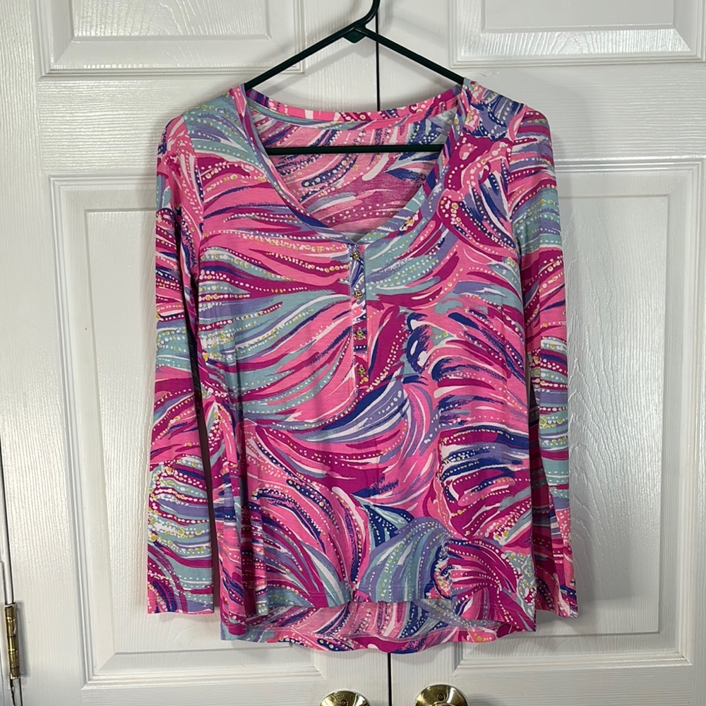 Lily  Pulitzer Colorful Women's Top Sz XS EUC